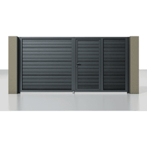 Распашные ворота Prestige 3500×2000 мм со встроенной калиткой